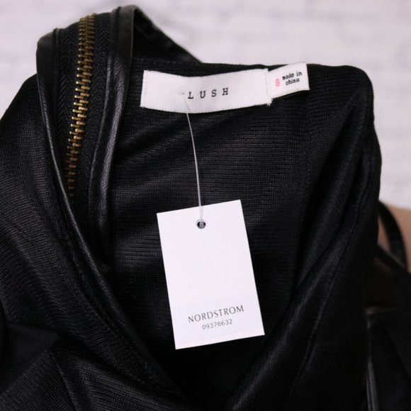 NWT lush black mesh strappy mini dress c1 - Picture 5 of 7